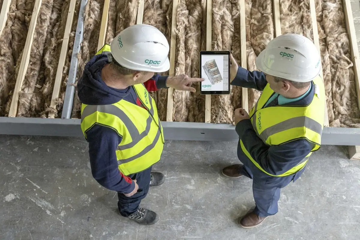 Prüfung einer Dokumentation auf der Baustelle